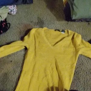 Yellow sweater shirt